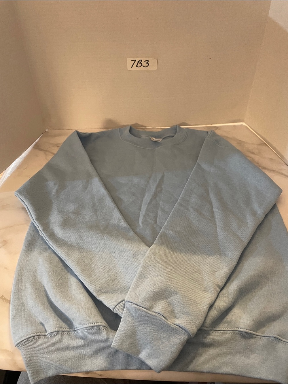 Hanes Light Blue Men's Crewneck Sweatshirt
